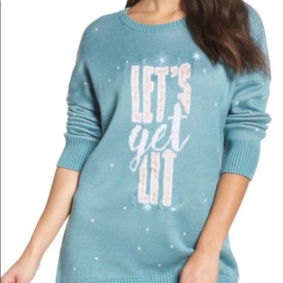lets get lit sweater